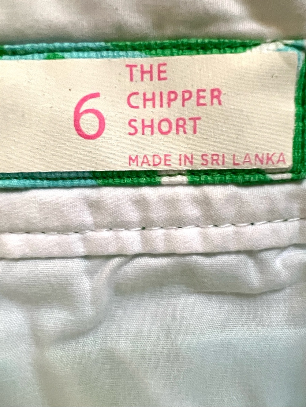 Lilly Pulitzer 10” The Chipper Bermuda Shorts Resort White Finders Keepers Sz 6 - Picture 4 of 5